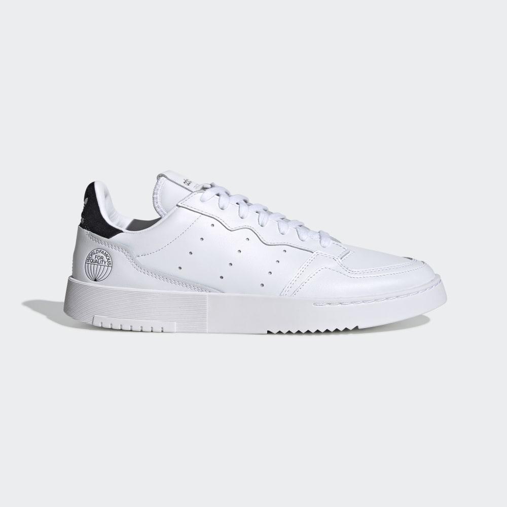 Adidas Men's Supercourt Originals Shoes White/Black Ireland EF5870